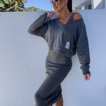 Andrea™ - Casual sweatshirt en jurk set