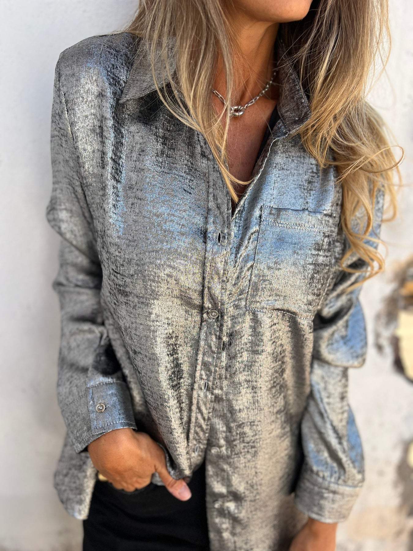 Milou™ Metallic Blouse