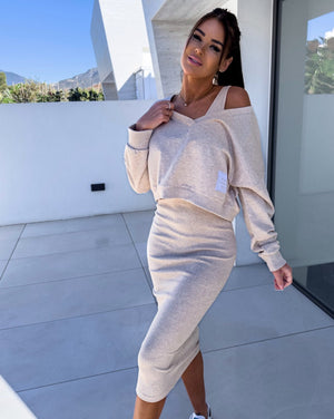 Andrea™ - Casual sweatshirt en jurk set