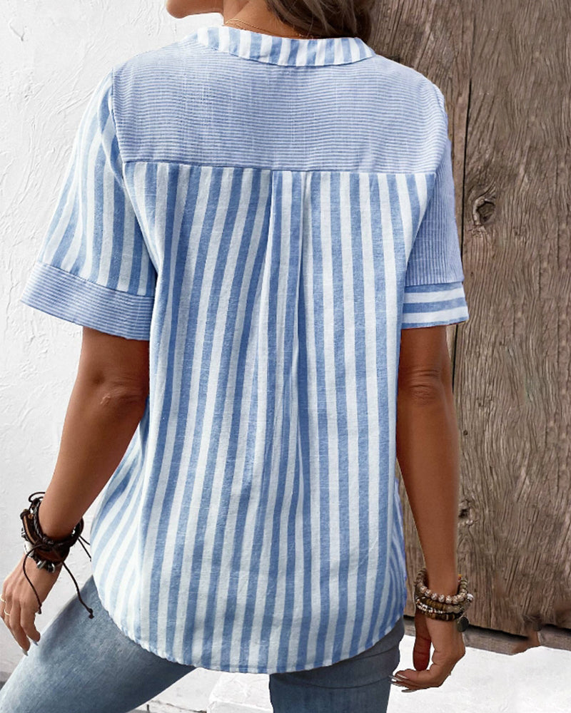 Mischa™ - Luxe Katoenen Blouse