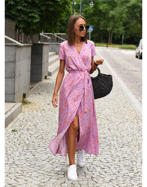 Evie™ - Stijlvolle v-hals jurk