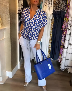 Wendy™ | Casual top met V-hals