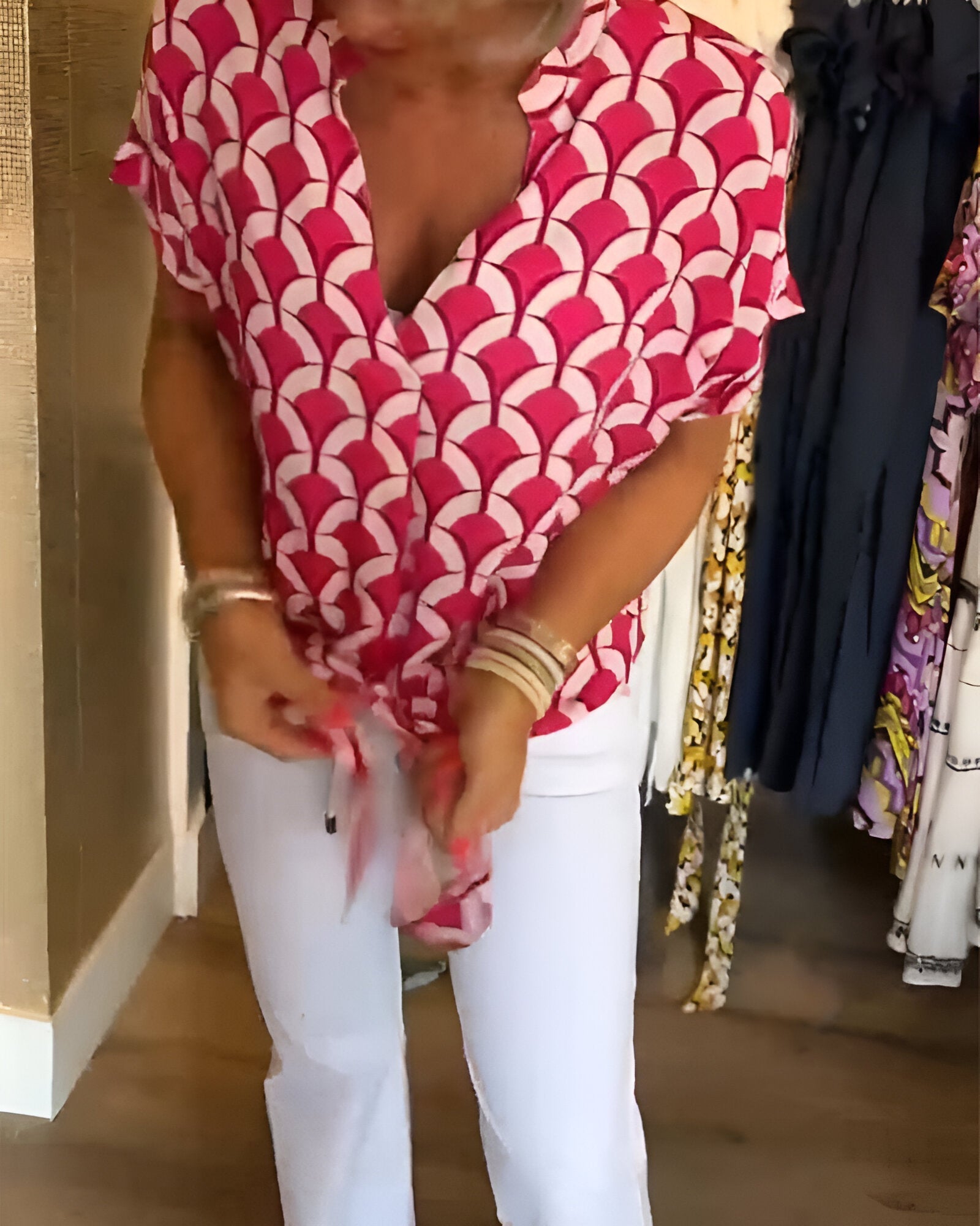 Wendy™ | Casual top met V-hals