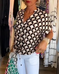 Wendy™ | Casual top met V-hals