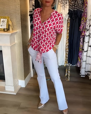 Wendy™ | Casual top met V-hals