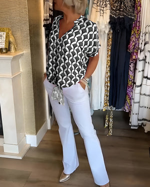 Wendy™ | Casual top met V-hals
